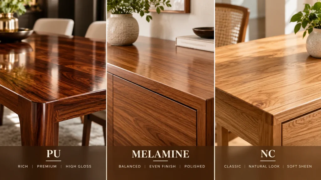 Best Wood Polish for Furniture – PU vs Melamine vs NC